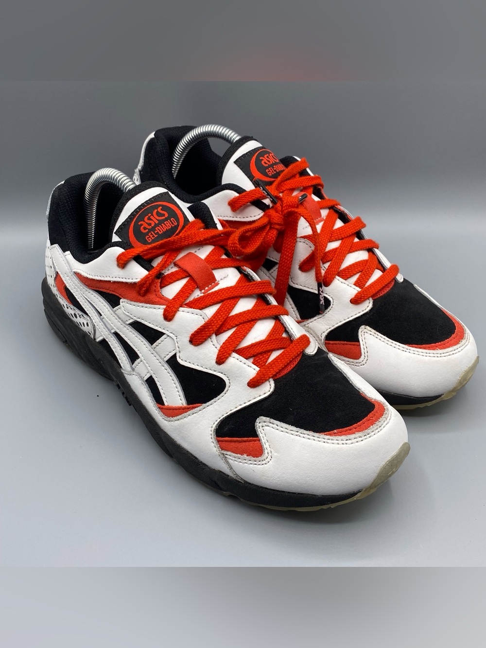 Asics Gel Tiger Diablo-Black, White & Red-Orange